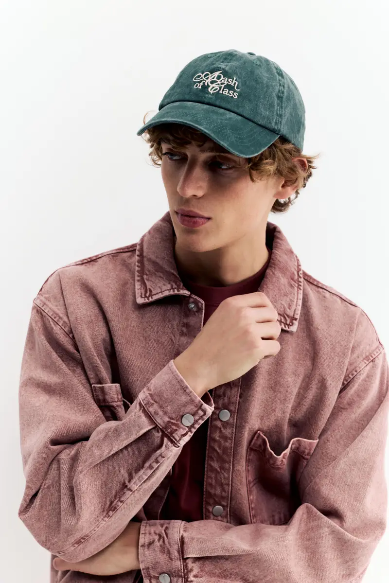 Camicia Denim Con Finitura Lavata Rosso miniatura 3