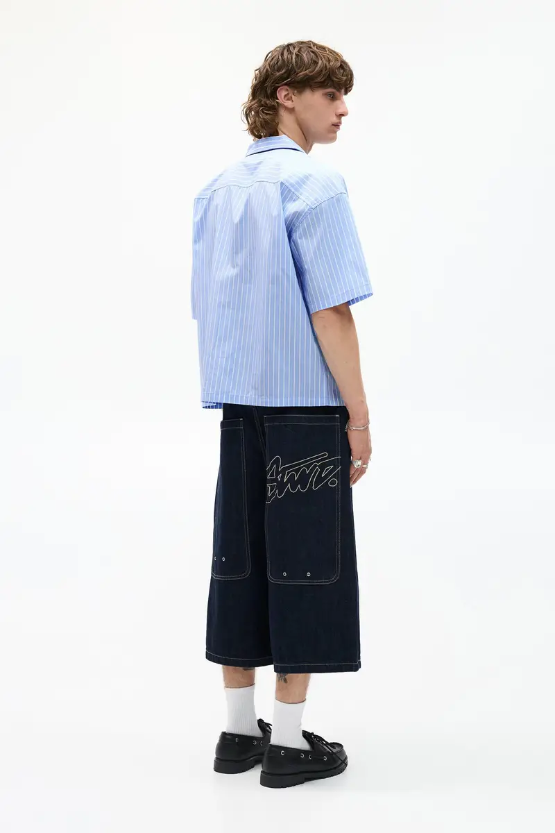 Camicia Maniche Corte A Righe Stwd Azzurro chiaro miniatura 2