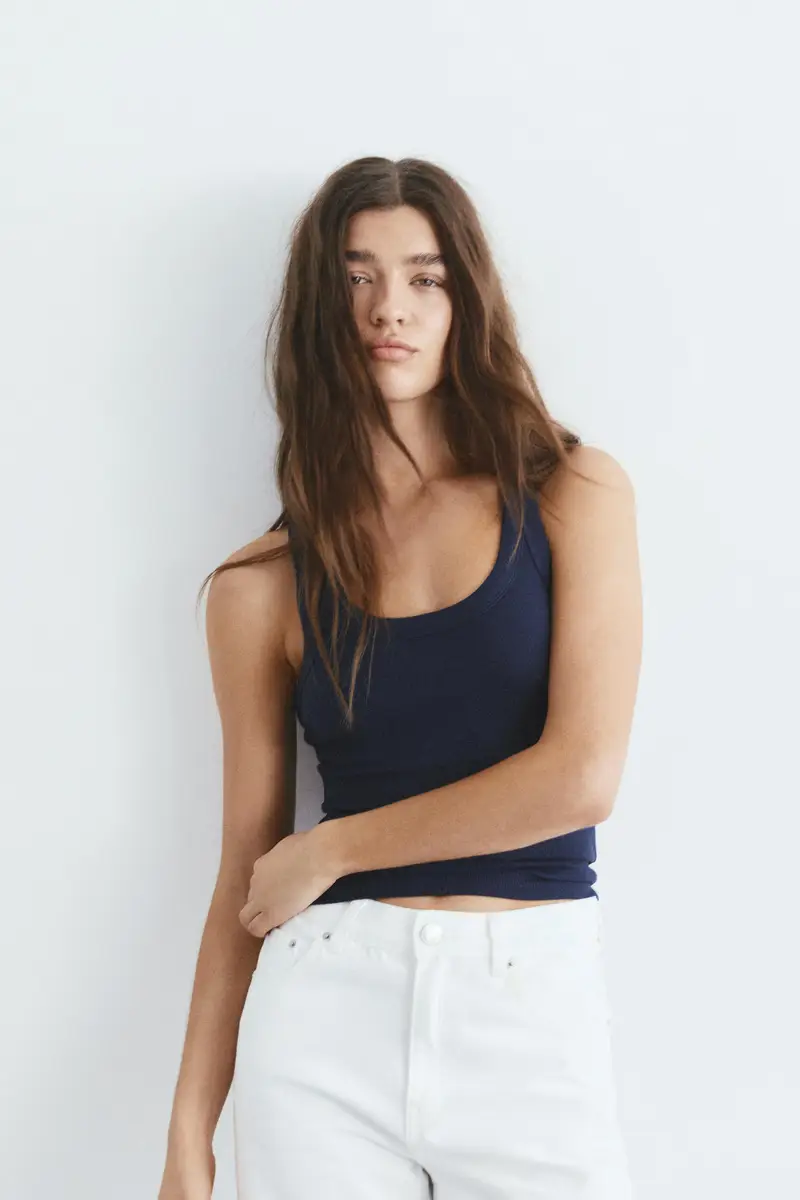 Canotta Basic Blu marino