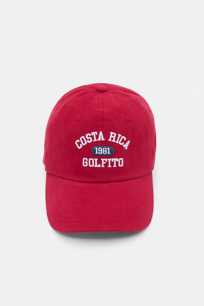 Cappellino Costa Rica Golfito Rosso