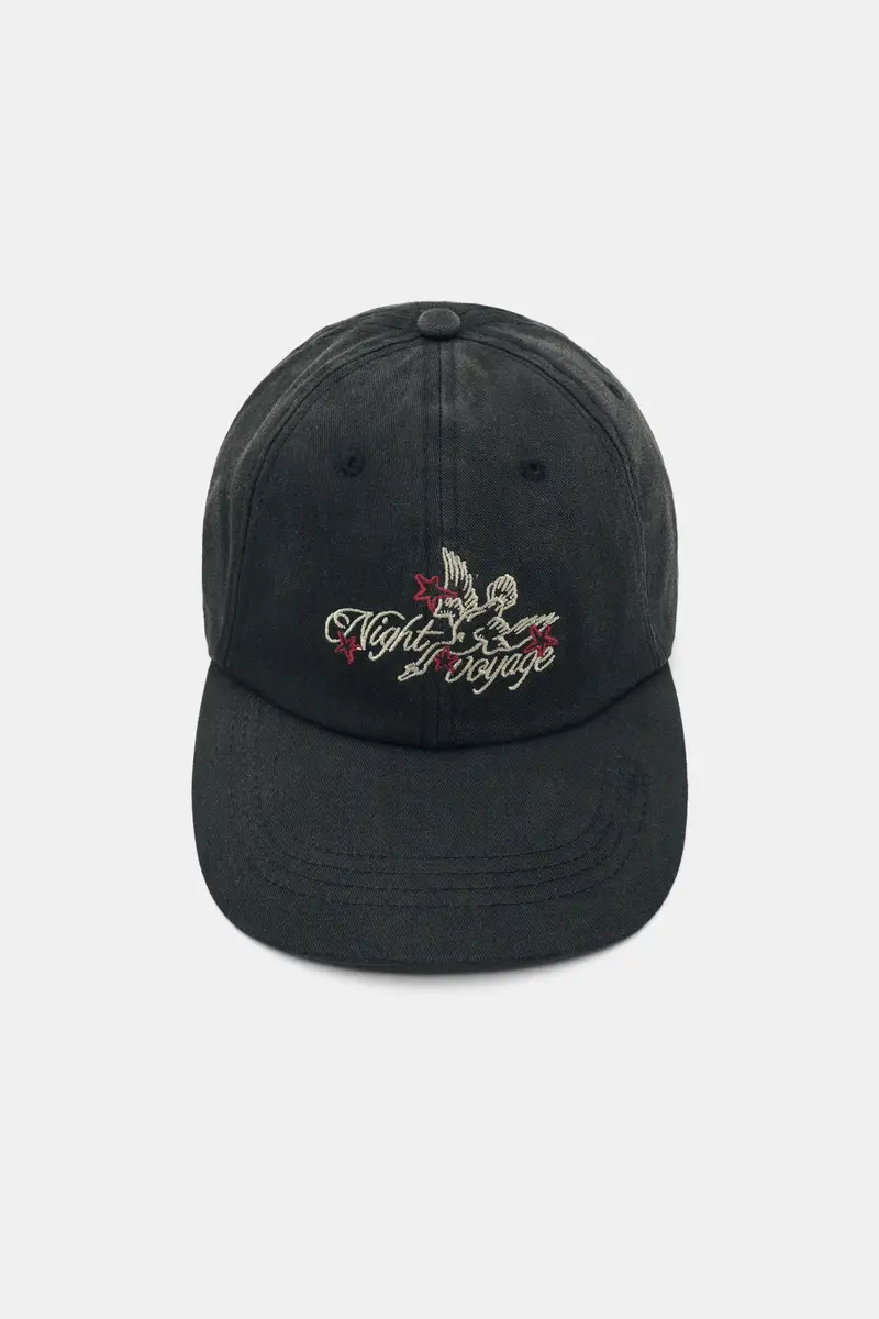 Cappellino Ricamato Nero vigoré