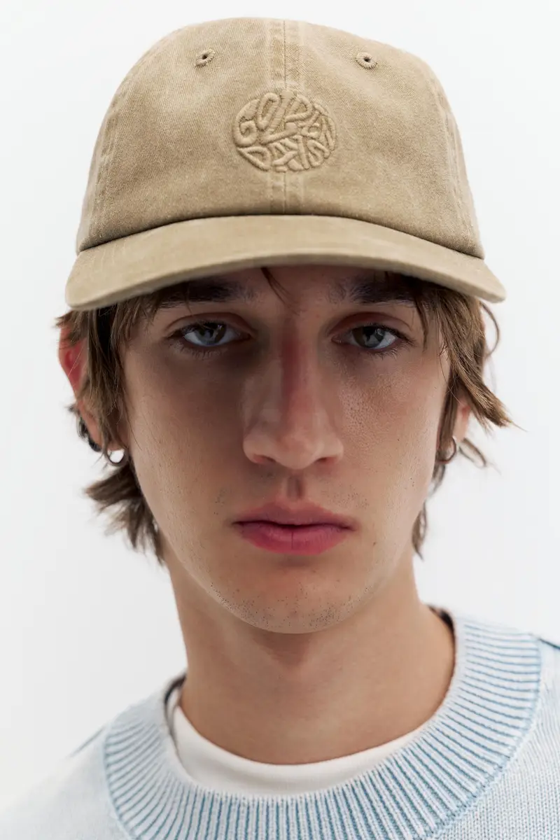 Cappellino Ricamo Golden Days Marrone miniatura 2