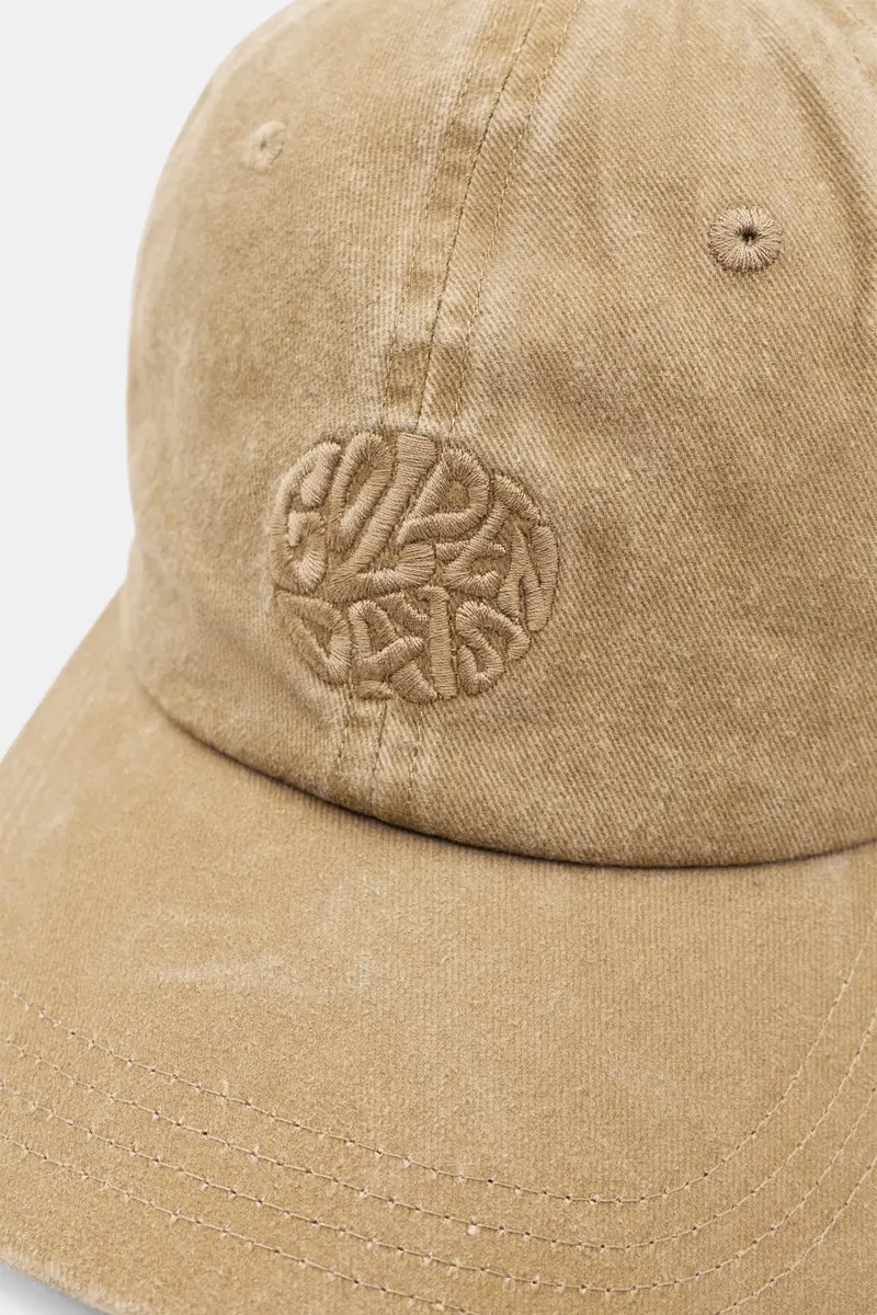 Cappellino Ricamo Golden Days Marrone miniatura 3