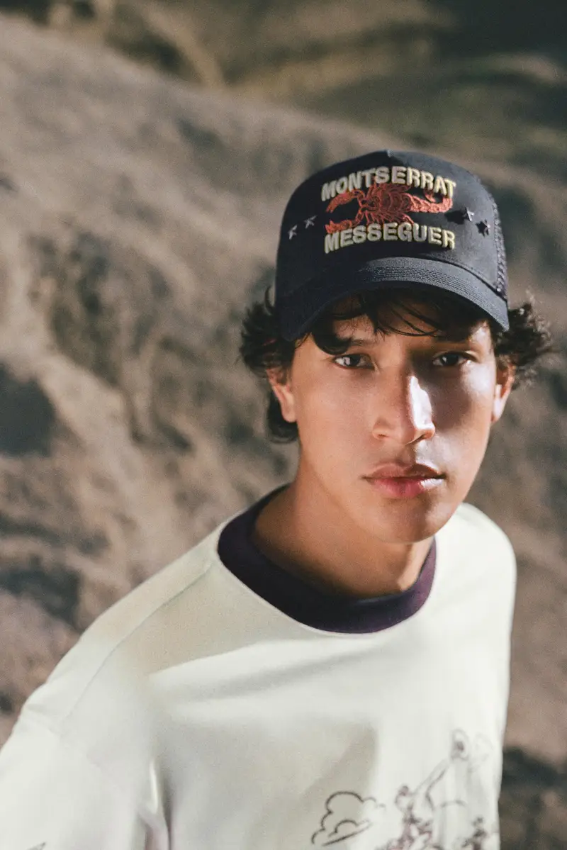 Cappellino Trucker Monserrat Messeguer Nero miniatura 2