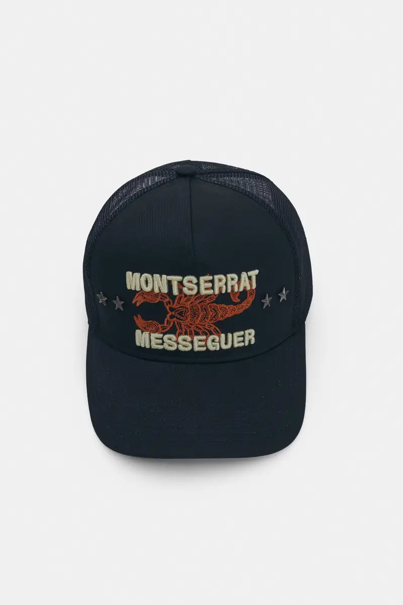 Cappellino Trucker Monserrat Messeguer Nero miniatura 3