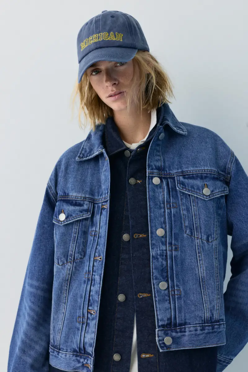 Cappello Con Grafica Michigan Azzurro miniatura 2