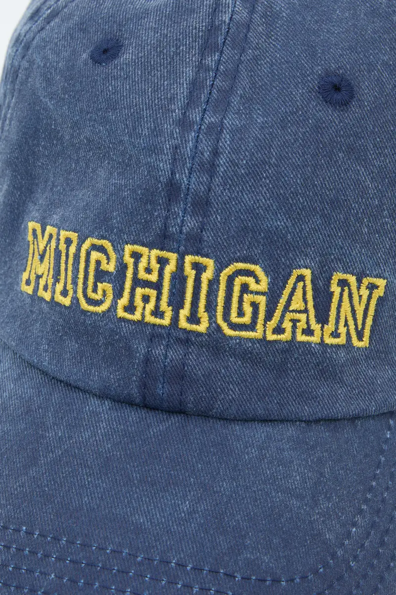 Cappello Con Grafica Michigan Azzurro miniatura 3