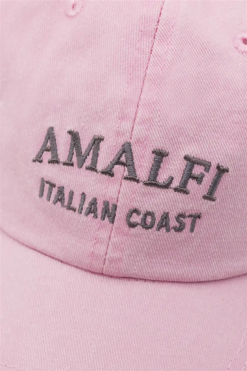 Cappello Ricamo Amalfi Rosa miniatura 3