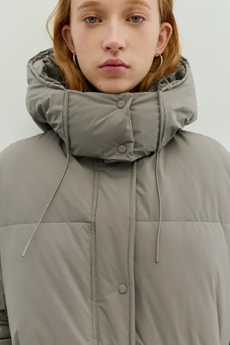 Cappotto Imbottito Water Repellent Grigio topo miniatura 3