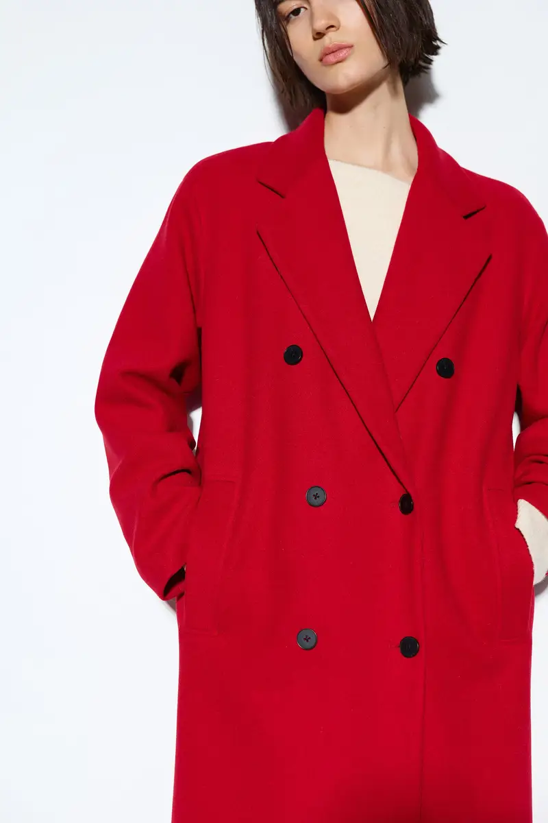 Cappotto Rosso Lungo Soft miniatura 3