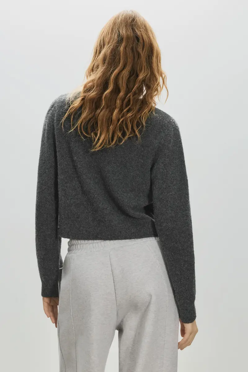 Pull&Bear Cardigan Grigio 3933978 miniatura 2