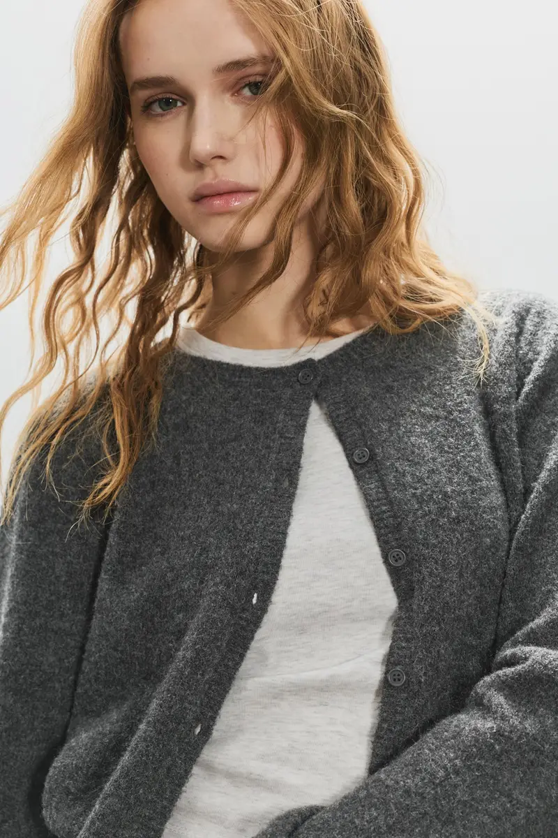 Pull&Bear Cardigan Grigio 3933978 miniatura 3