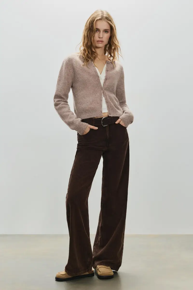 Pull&Bear Cardigan Marrone 3933979 miniatura 3