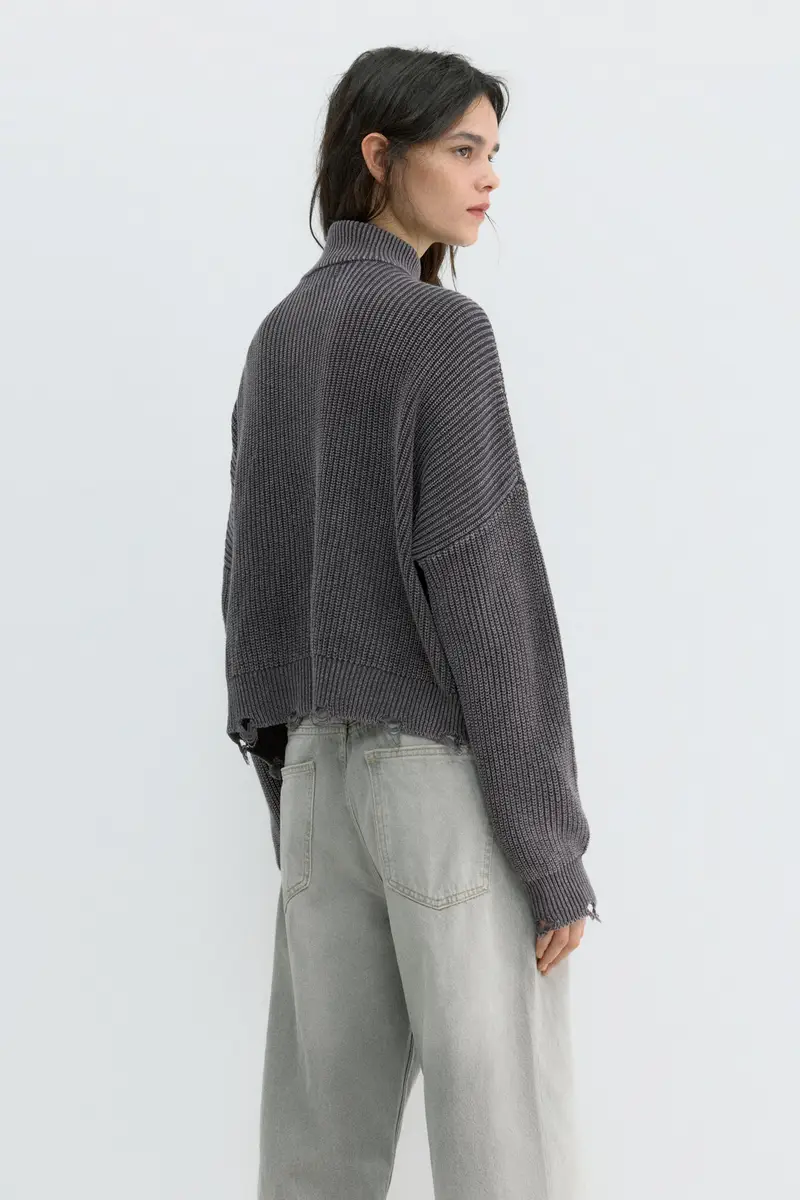 Pull&Bear Cardigan Nero 4188949 miniatura 3