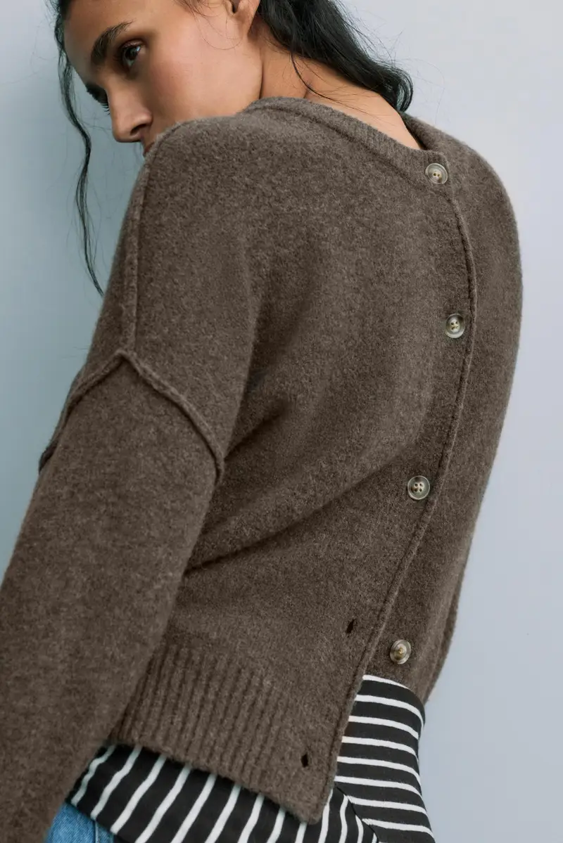 Pull&Bear Cardigan Marrone 4140073