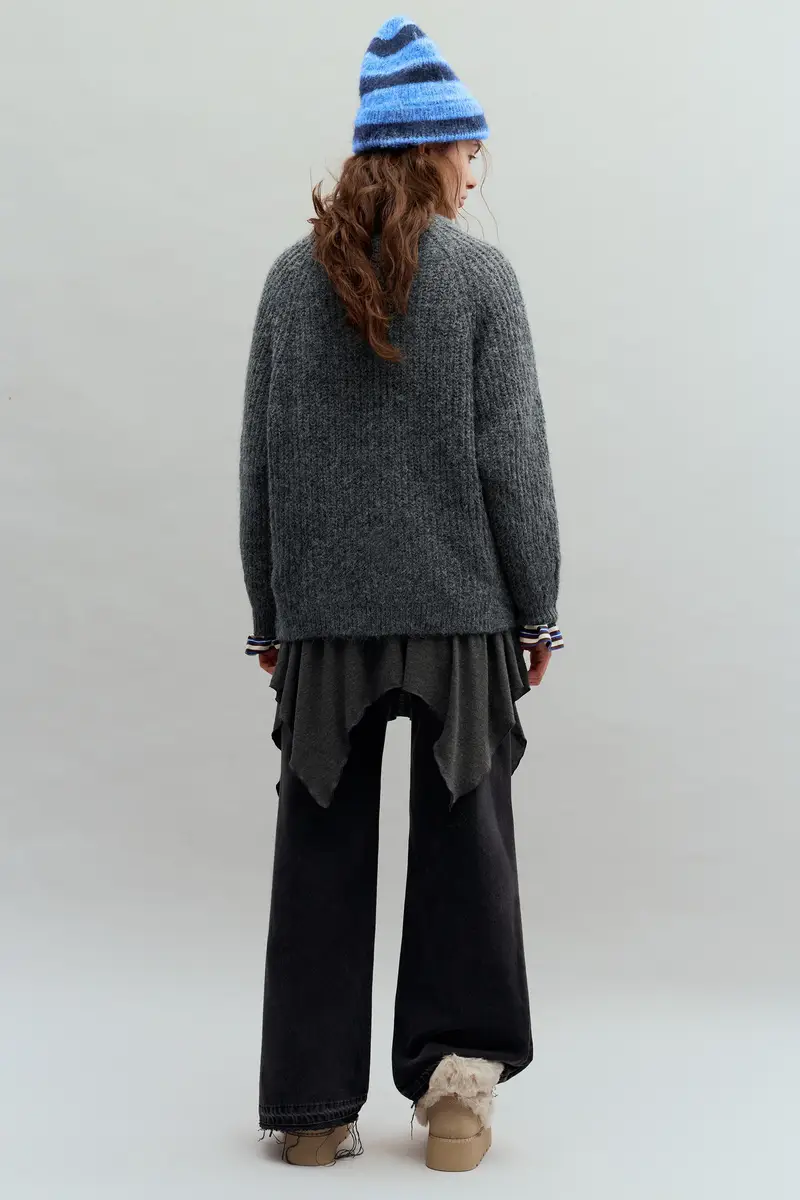 Pull&Bear Cardigan Grigio 4275336 miniatura 2