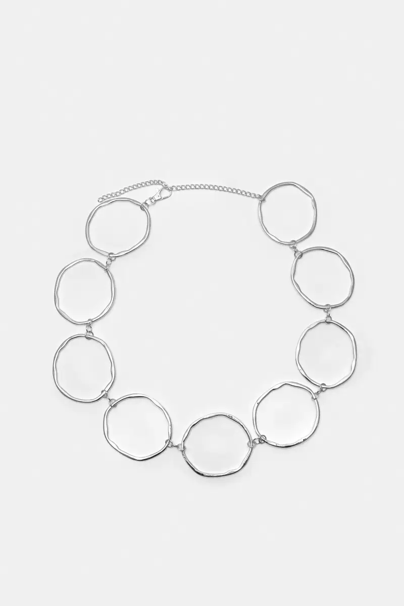 Cintura A Cerchi Argento