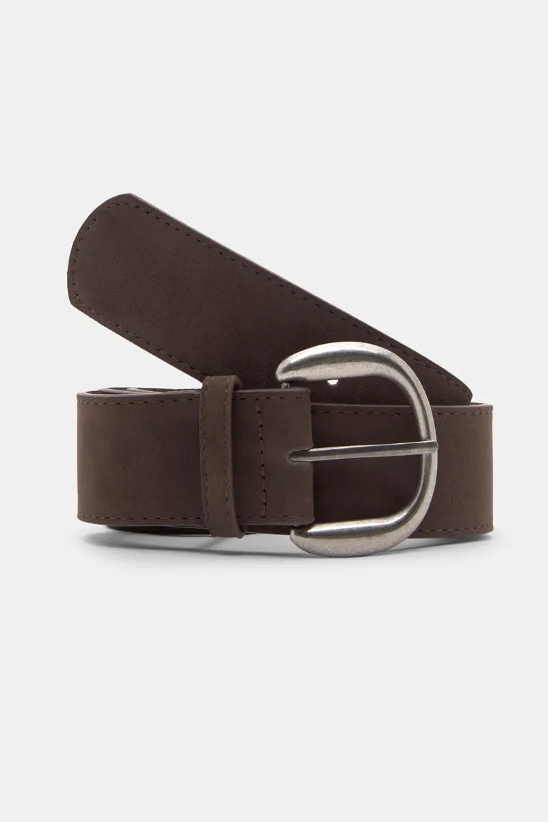 Cintura Effetto Camoscio Marrone