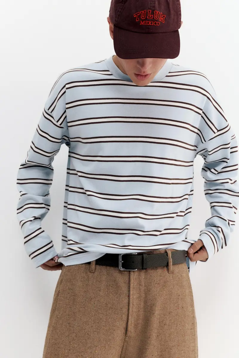 Cintura Finta Pelle Testurizzata Nero miniatura 2