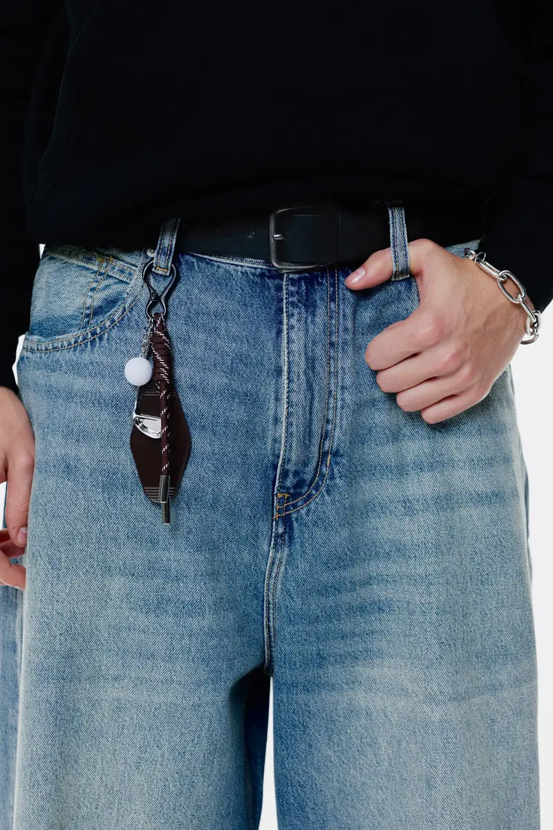 Cintura In Finta Pelle Nero miniatura 2