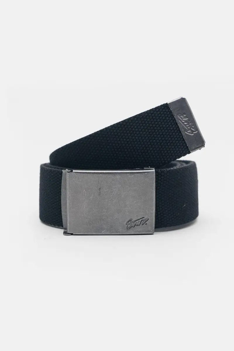 Cintura In Tessuto Con Fibbia Stwd Nero