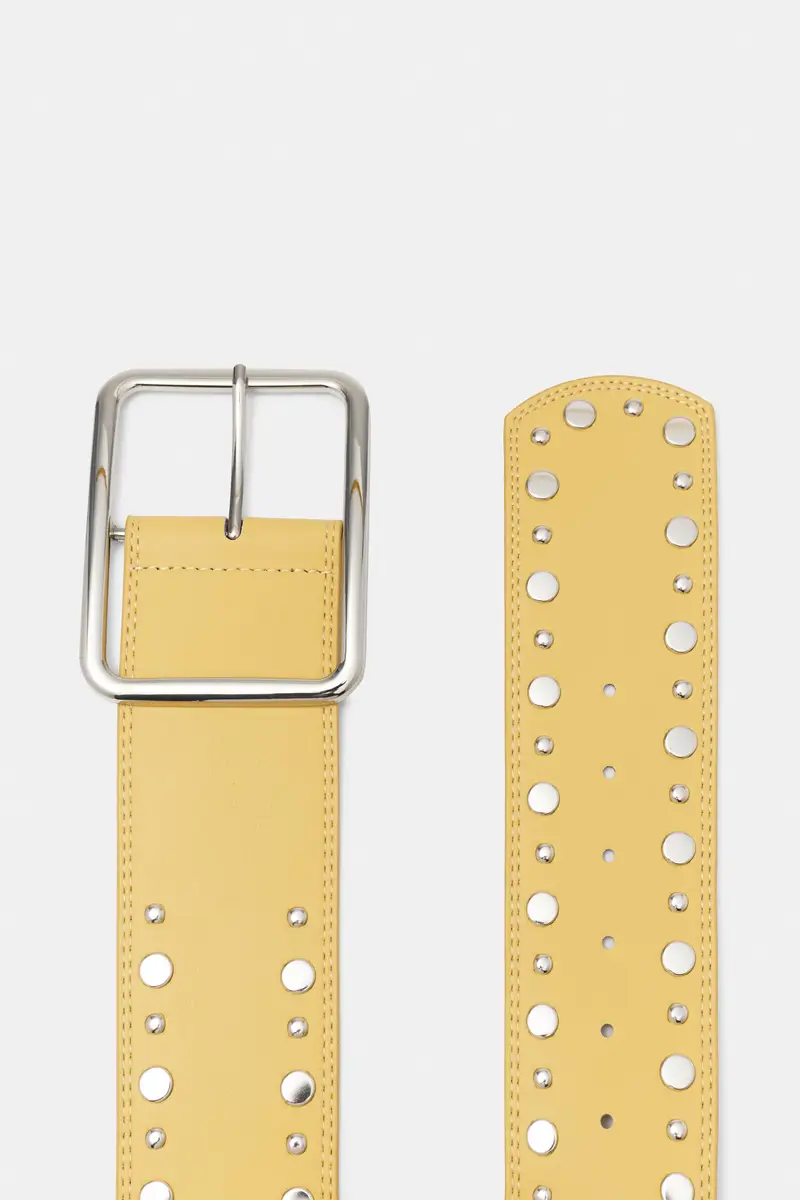 Cintura Larga Borchie Giallo miniatura 3