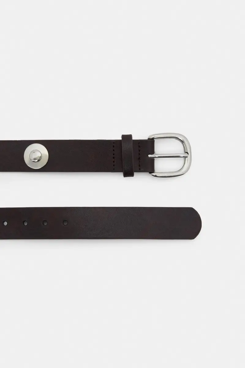 Cintura Marrone Con Targhette miniatura 3