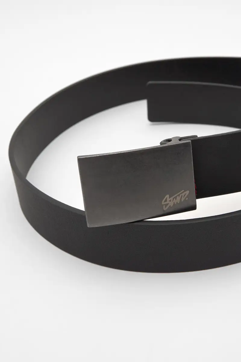 Cintura Stwd Impunturata Nero miniatura 3