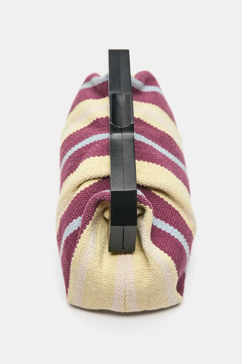 Clutch A Righe Multicolore miniatura 3