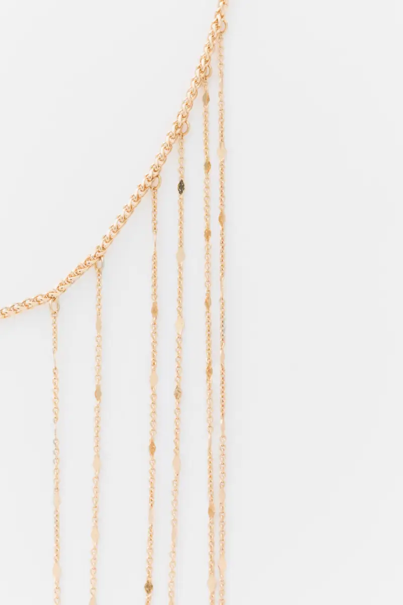 Collana A Catene Multiple Oro miniatura 3