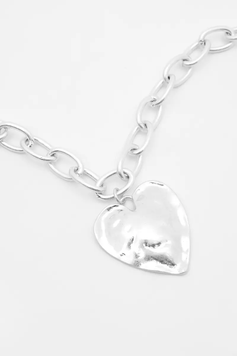 Collana Con Pendente A Cuore Argento miniatura 3