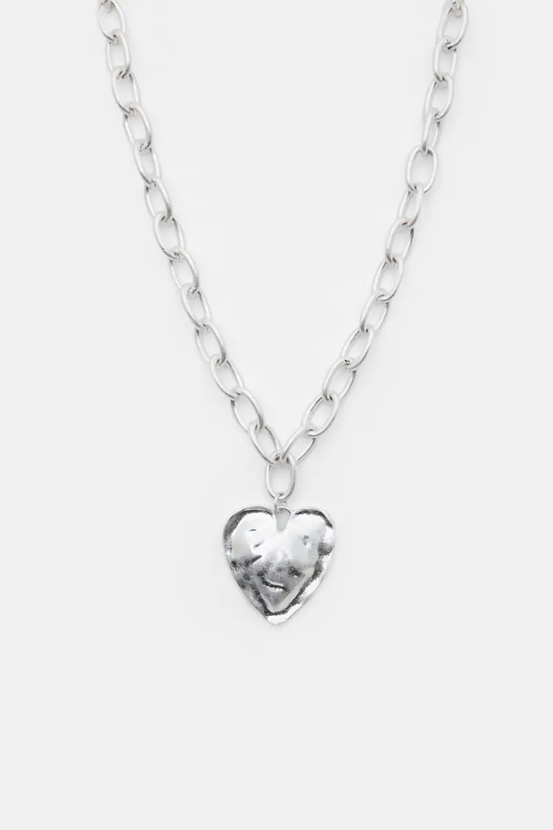 Collana Con Pendente A Cuore Argento