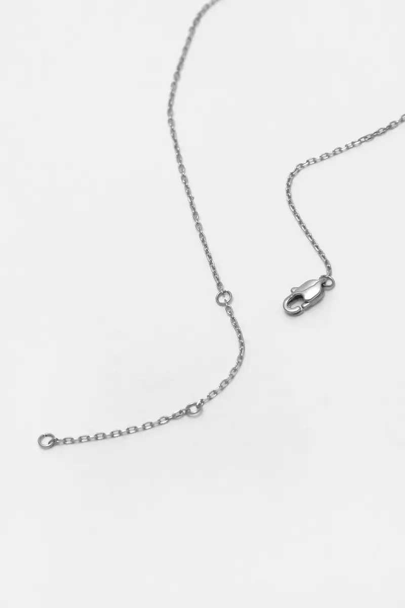 Collana Con Strass Argento miniatura 3