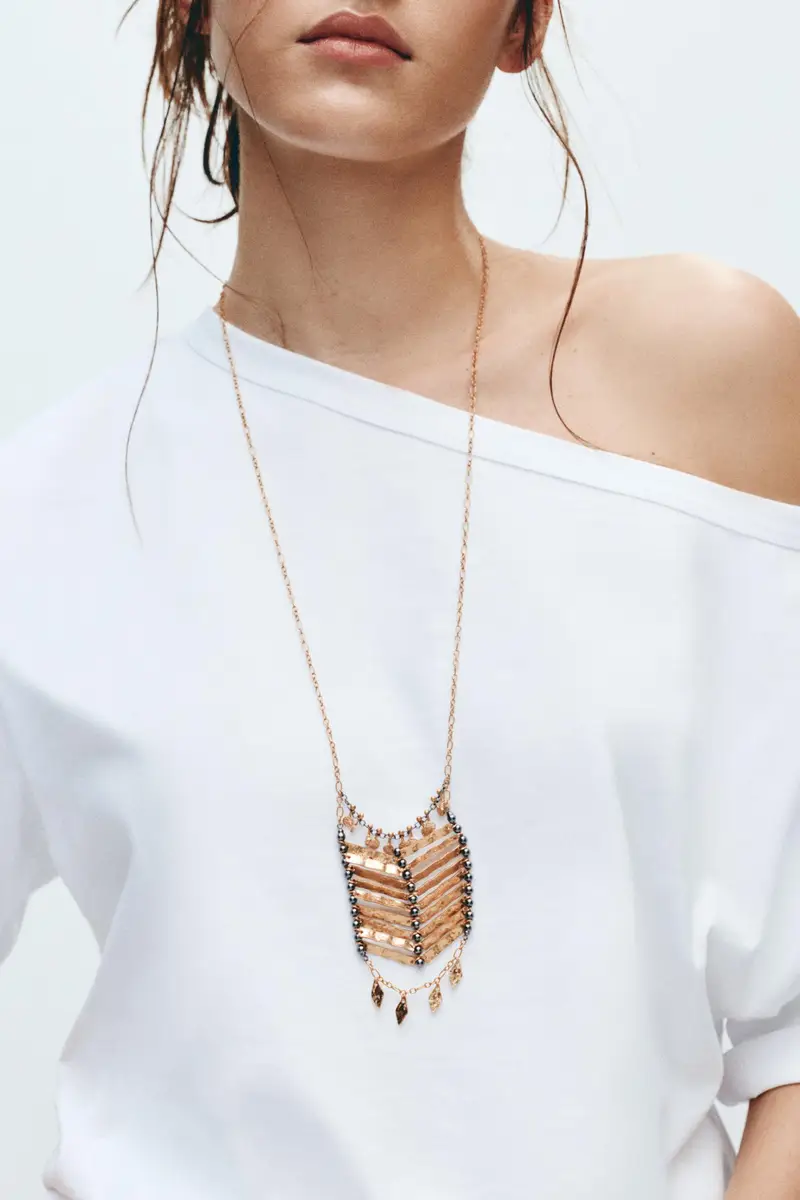 Collana Di Perline Oro miniatura 2