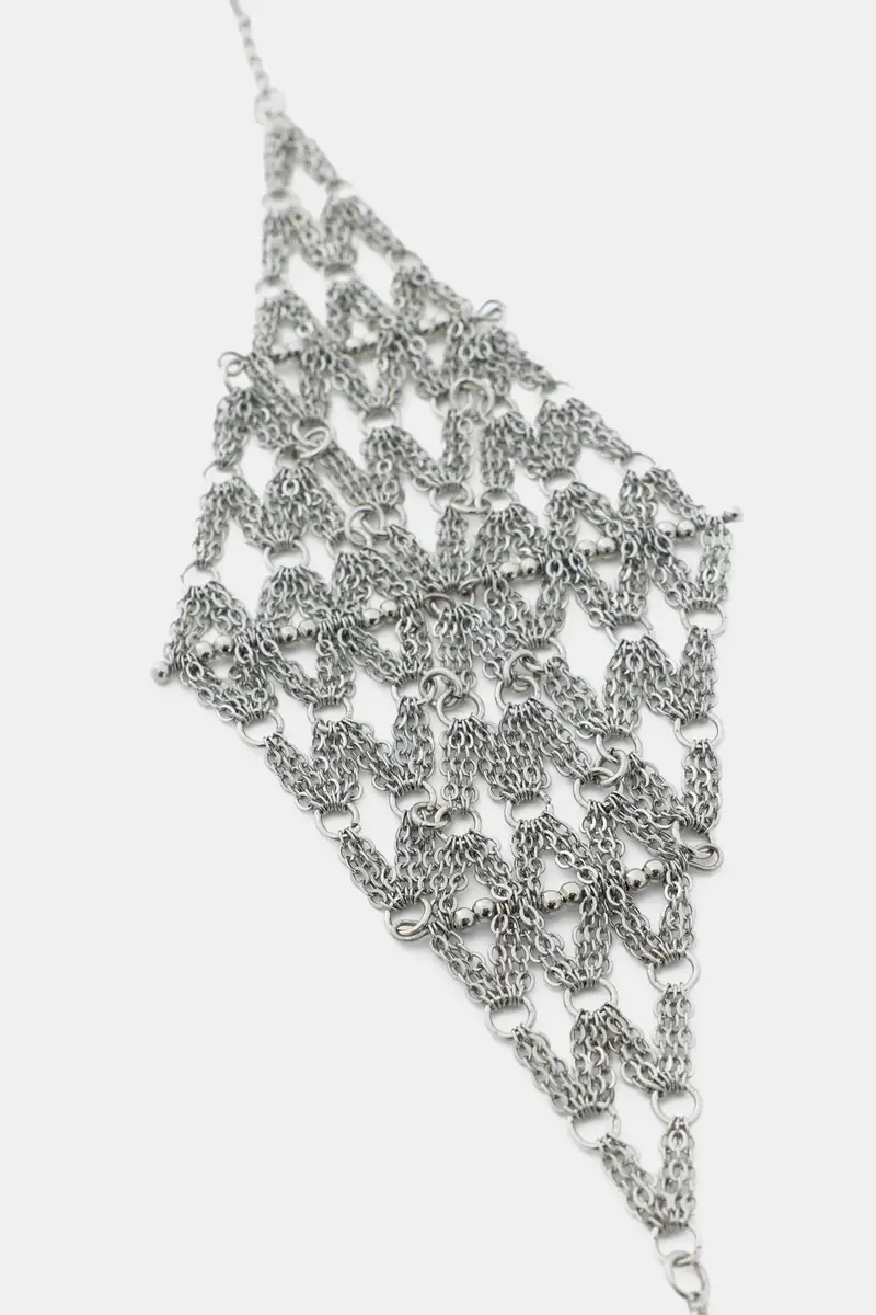 Colletto Choker Luminoso Argento miniatura 2