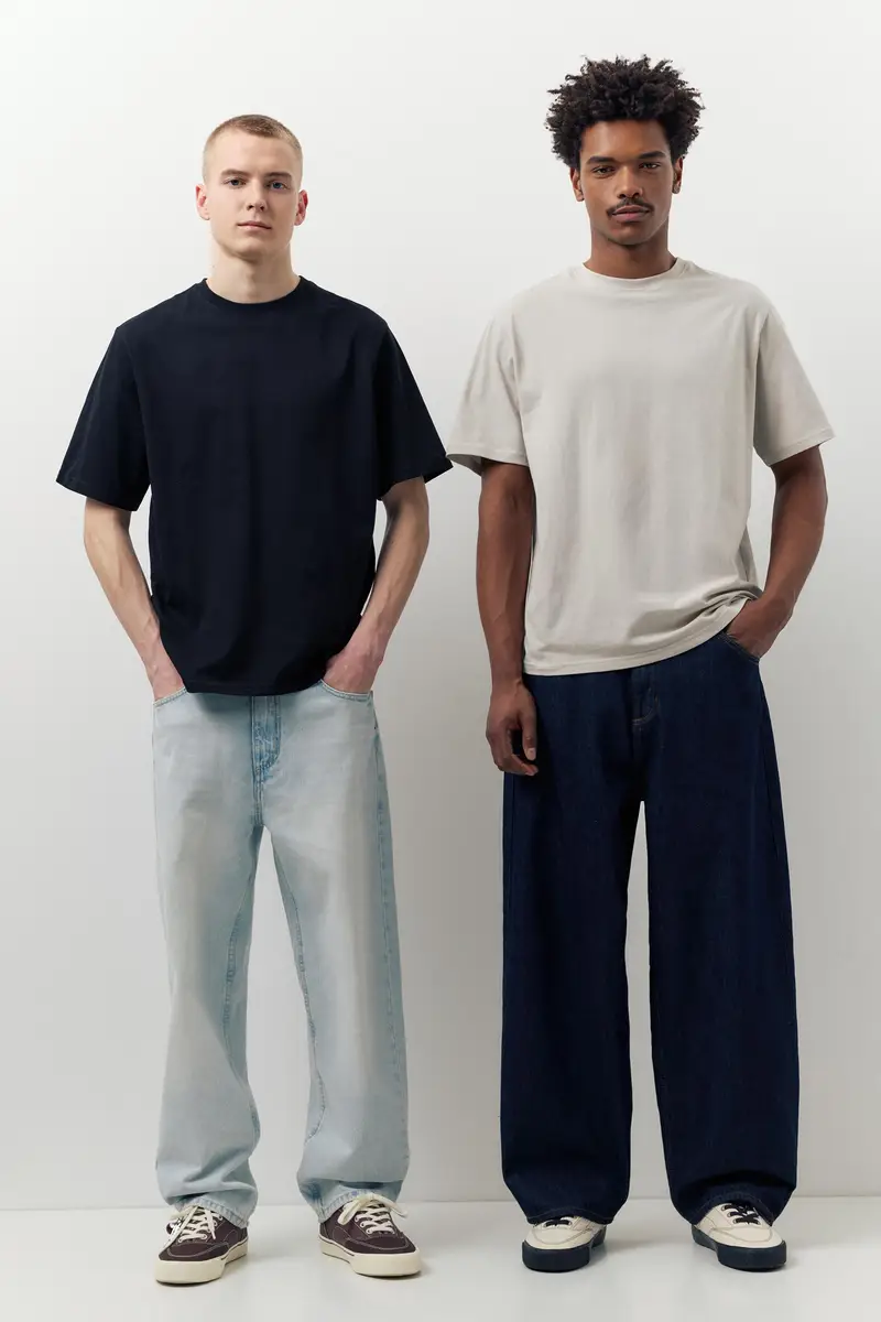 Confezione 2 Magliette Basic Cenere