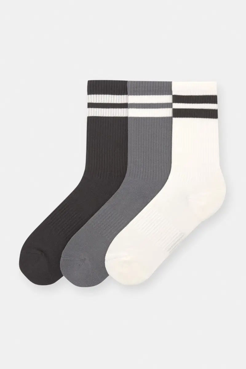 Confezione 3 Paia Di Calzini A Righe Vari