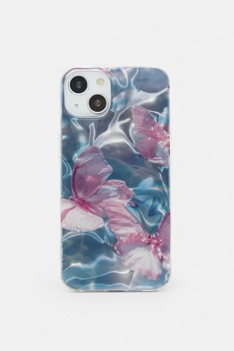 Cover Iphone Farfalle Azzurro