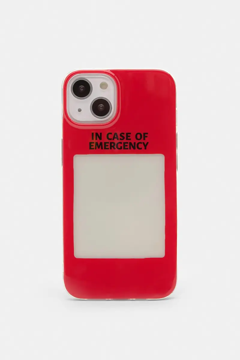 Cover Iphone Grafica Emergency Rosso