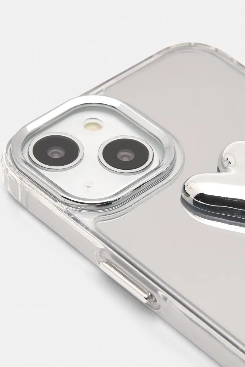 Cover Iphone Specchio Cuori Argento miniatura 2