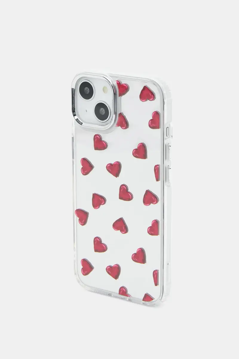 Cover Iphone Specchio Cuori Rosso miniatura 3