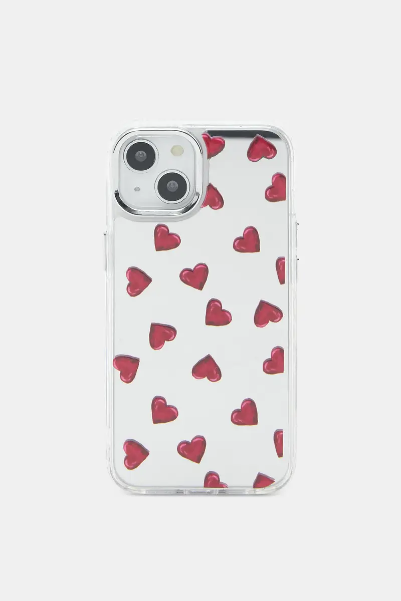 Cover Iphone Specchio Cuori Rosso
