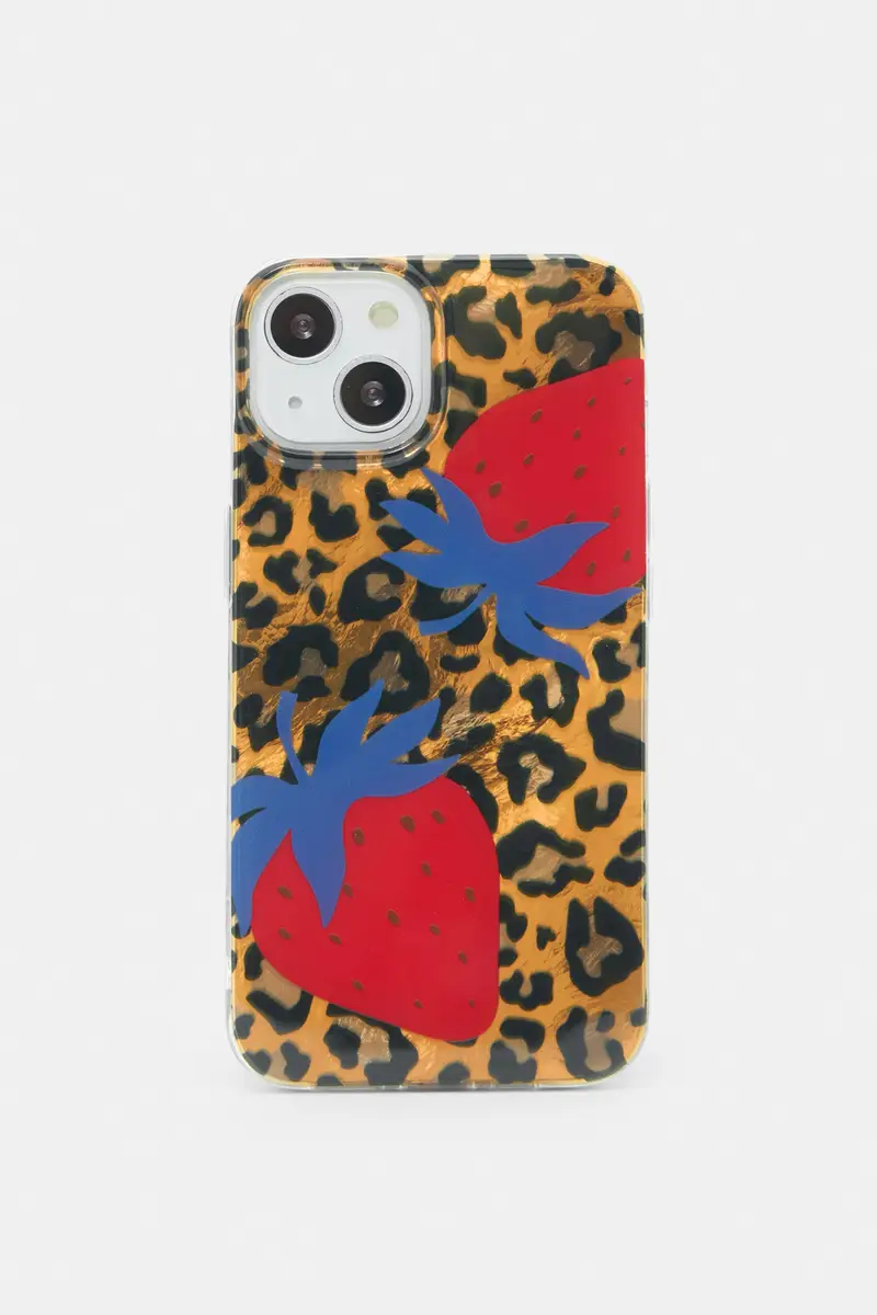Cover Iphone Stampa Animalier Marrone