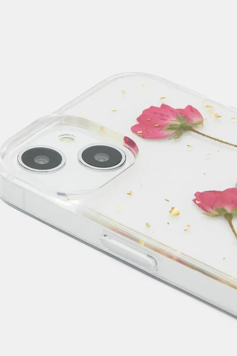 Cover Iphone Stampa Fiori Bianco miniatura 2