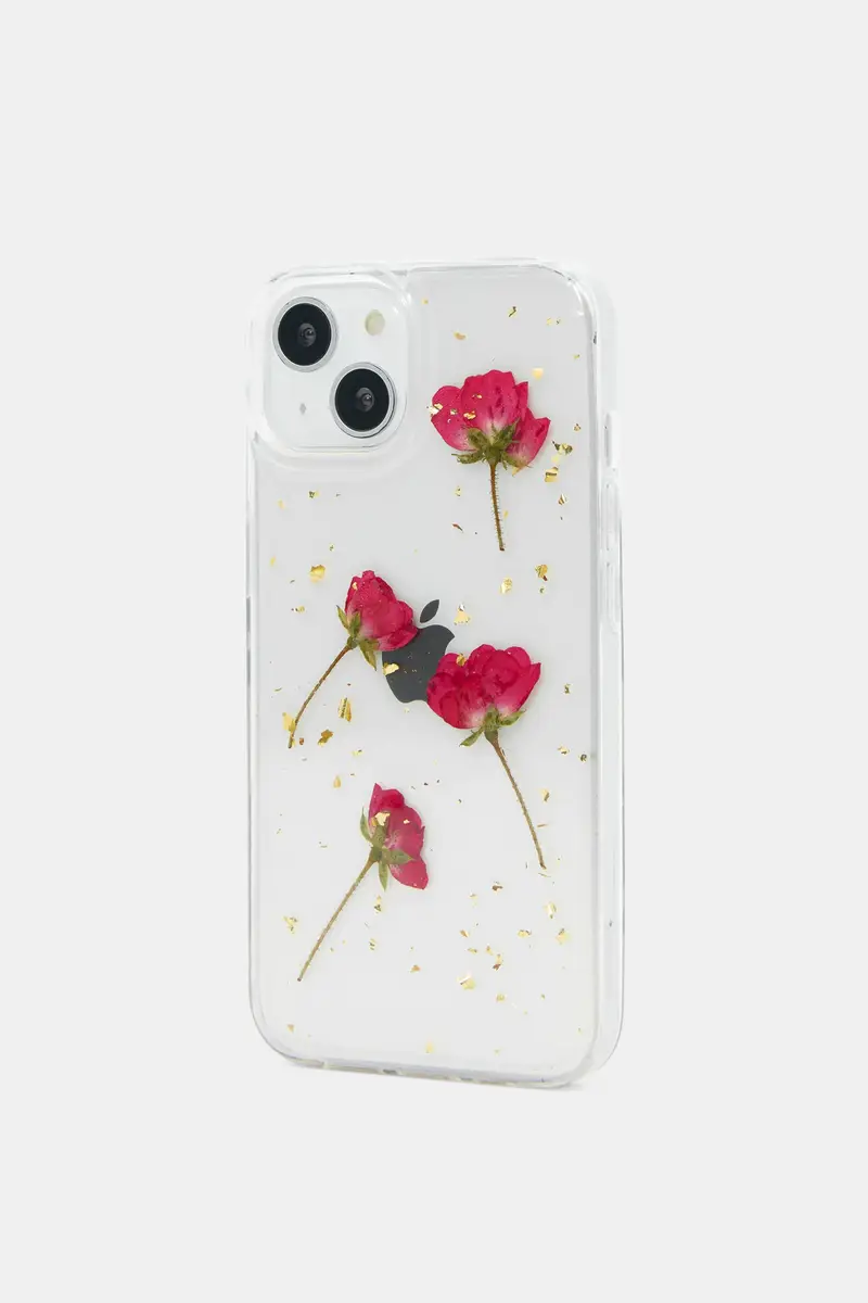 Cover Iphone Stampa Fiori Bianco miniatura 3