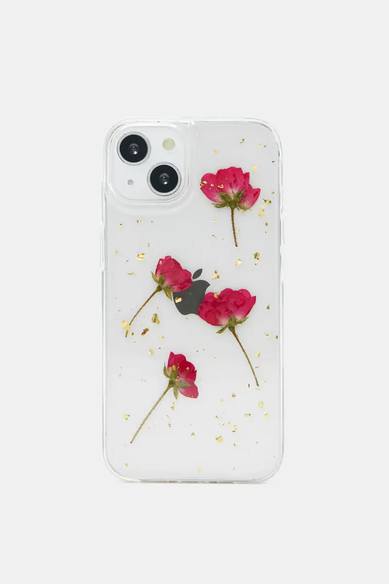 Cover Iphone Stampa Fiori Bianco
