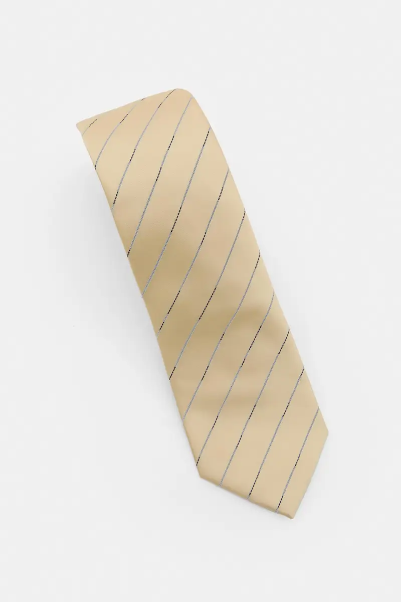 Cravatta A Righe Giallo miniatura 2