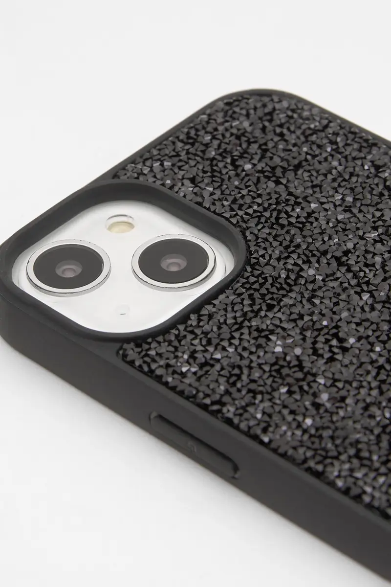 Custodia Iphone Glitter Nero miniatura 2