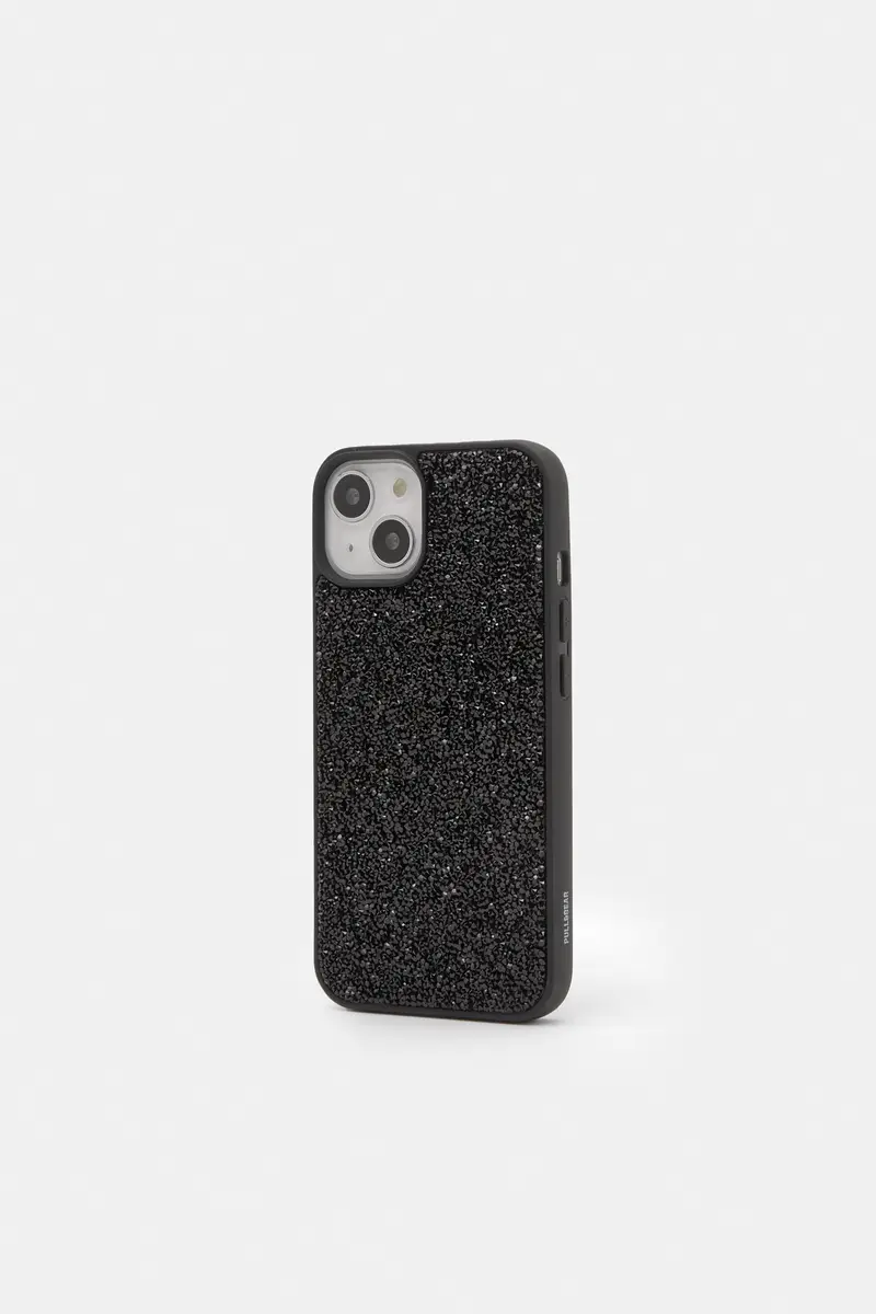 Custodia Iphone Glitter Nero miniatura 3