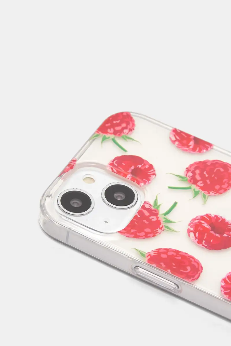 Custodia Iphone Lamponi Trasparente miniatura 2